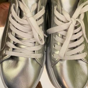 HM silver shoes like new